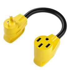 30A to 50A RV Power Adapter Cord, Camper Trai...