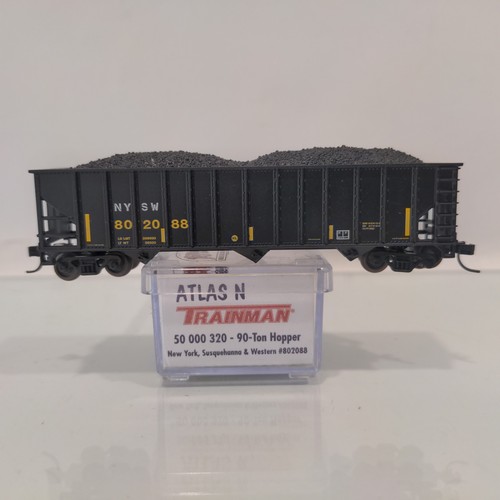 Tolva Atlas Trainman escala N 90 toneladas Nueva York Susquehanna y Western NYSW #802088 | Condition: Used