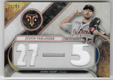 JUSTIN VERLANDER 2021 TOPPS TRIPLE THREADS GAME-USED JERSEY CARD #28/36!