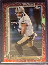 2025 Topps Chrome Football Taysom Hill #222 Leather Football Border