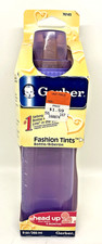 Gerber Baby Bottle Fashion Tints Plastic Nurser 9 oz VTG Vintage 2004 Purple