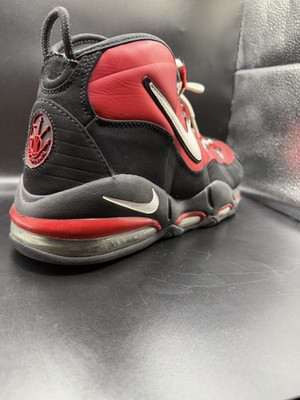 Nike Air Bakin Black Red High Top Basketball Sneaker Lace Up Men's