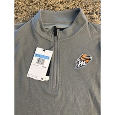 NWT Phoenix Mercury Pullover Adult Medium Nike Dri Fit WNBA 1/4 Zip Grey WNBA