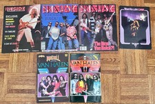 RARE and MINT Van Halen Inside Mag Vol 1,5,6 + 1984 live tour and 2 rare comics