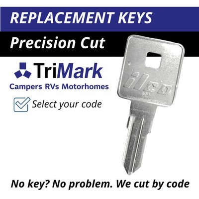 Trimark Keys Camper RV Motorhome Replacement Key Cut to your Code TM901-TM950