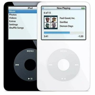 iPod Video Classic 5th Wolfson DAC 60gb 80gb White Black -TESTED