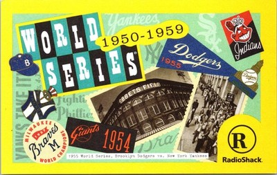 RadioShack World Series 1950-1959 Official Postcard MLB Hologram 2003 C11