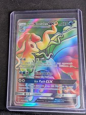 Pokemon Alolan Ninetales GX Rainbow Rare Card 150/145 Guardians Rising