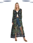 Ex Joe Browns Womens Marine Boho Button Through Lace Trim Details Maxi Dress