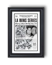 1959 Los Angeles Dodgers World Series Champions – “LA Wins Series” Daily News Fr