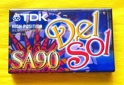 1x TDK SA 90 ''Del Sol'' Limited Edition Cassette Tape 1997-2001 + OVP + SEALED +