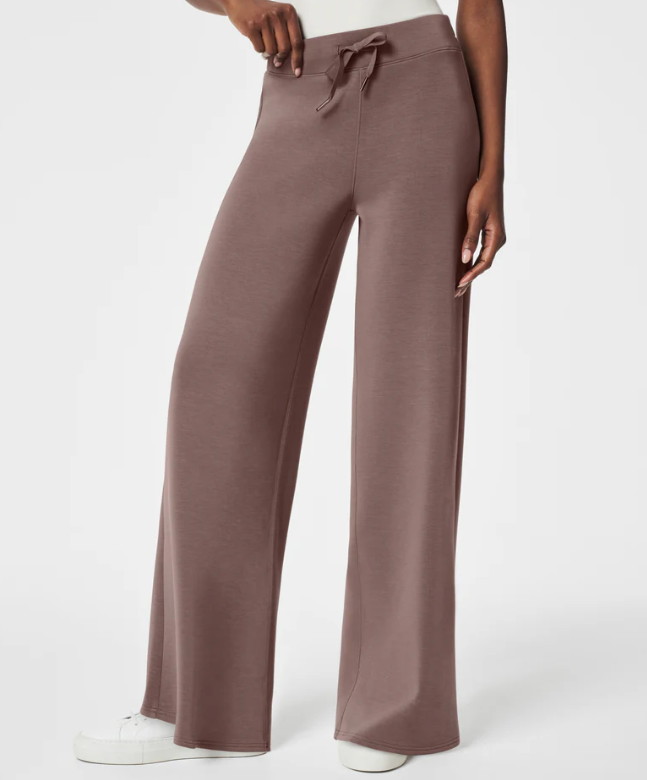 Spanx AirEssentials Wide Leg Pant in Smoke - Tall & Comfortable