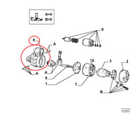 Anlassermotorhalter Lancia Thema Original 9941188