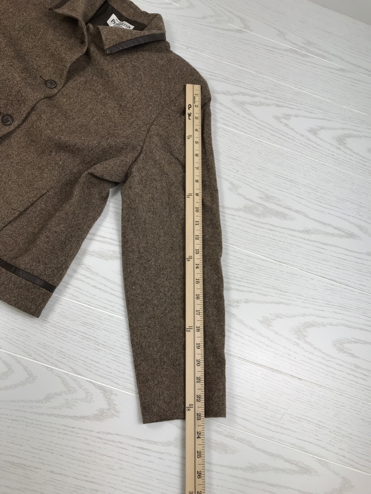 Womens Pendleton Jacket 16 Brown Wool Button Up C… - image 5