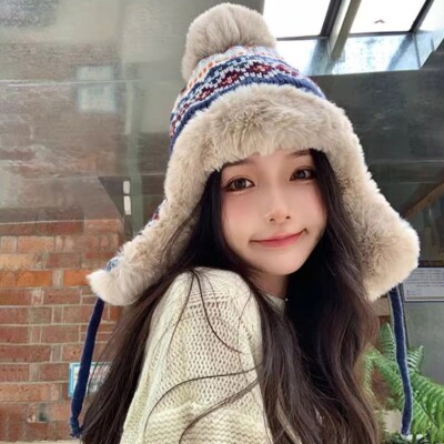 EUBUY Women's Faux Fur Winter Hat – Fluffy Russian Style Beanie With Faux Fur Trim In Multiple Colors - View #7