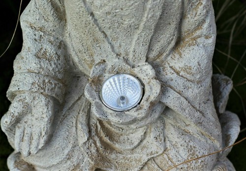 Sitting Buddha Garden Ornament Stone Zen Effect Outdoor Indoor Statue Thai xmas - Picture 2 of 9
