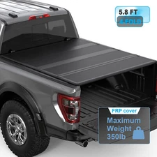 5.8FT Hard FRP Truck Tonneau Cover Bed For 07-25 Chevy Silverado GMC Sierra 1500