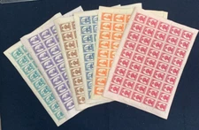 S46678 VATICAN 1956 MNH** Swiss Guard 6v Full Sheets Folded