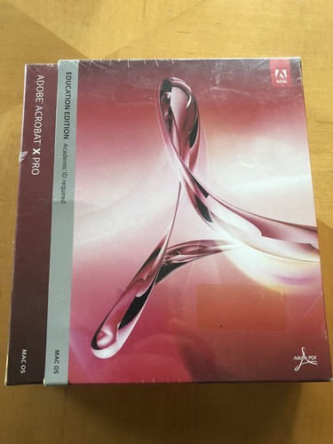Adobe Acrobat X Pro For Mac w Serial Number NEW Retail Package