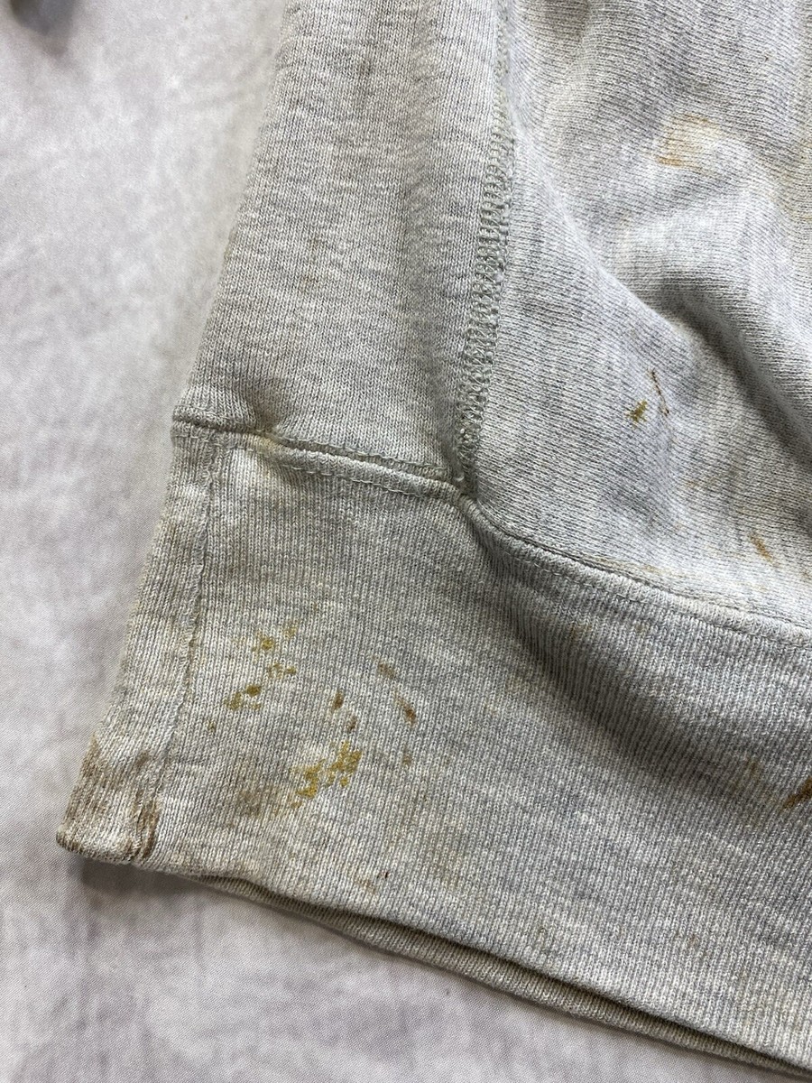 Vintage Lands End By Champion Hoodie Size M/L Trashed Reverse