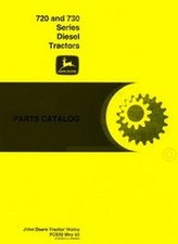 John Deere 720 730 Diesel Engine Tractor Parts Manual Catalog JD PC-532