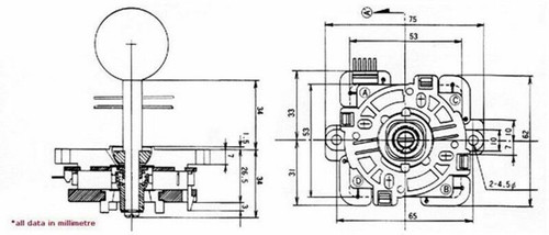 Original Sanwa Joystick JLF-TP-8YT With 6 OBSF-30 Buttons Kit For DIY Arcade 1up - Picture 9 of 21