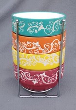 Tabletops Gallery - Medina - Set of 4 Bowls with Wire Rack