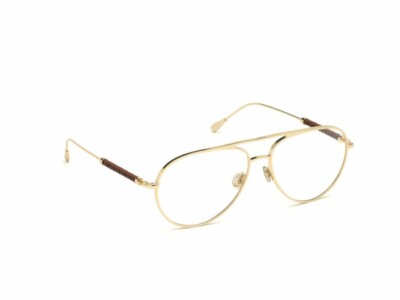 Tod's TO 5214 Gunmetal Gold 032 Metal Aviator Eyeglasses Frame 59-15-145 TO5214