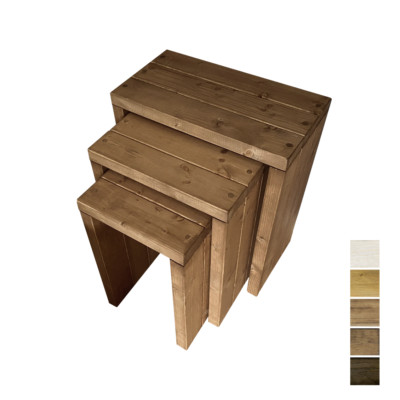 Rustikale Holz Satztische Massivholz Landhausstil