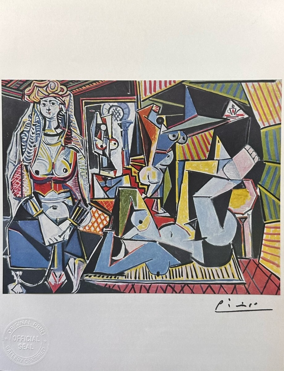 Pablo Picasso Original Signed Print, Les femmes d'Alger, 1955