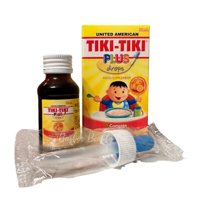 UNITED TIKI TIKI B Complex, Vitamin A, C, D and E Drops, 30ml