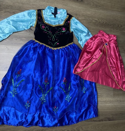 Disney Frozen Anna Dress 130 6-8 Year 
