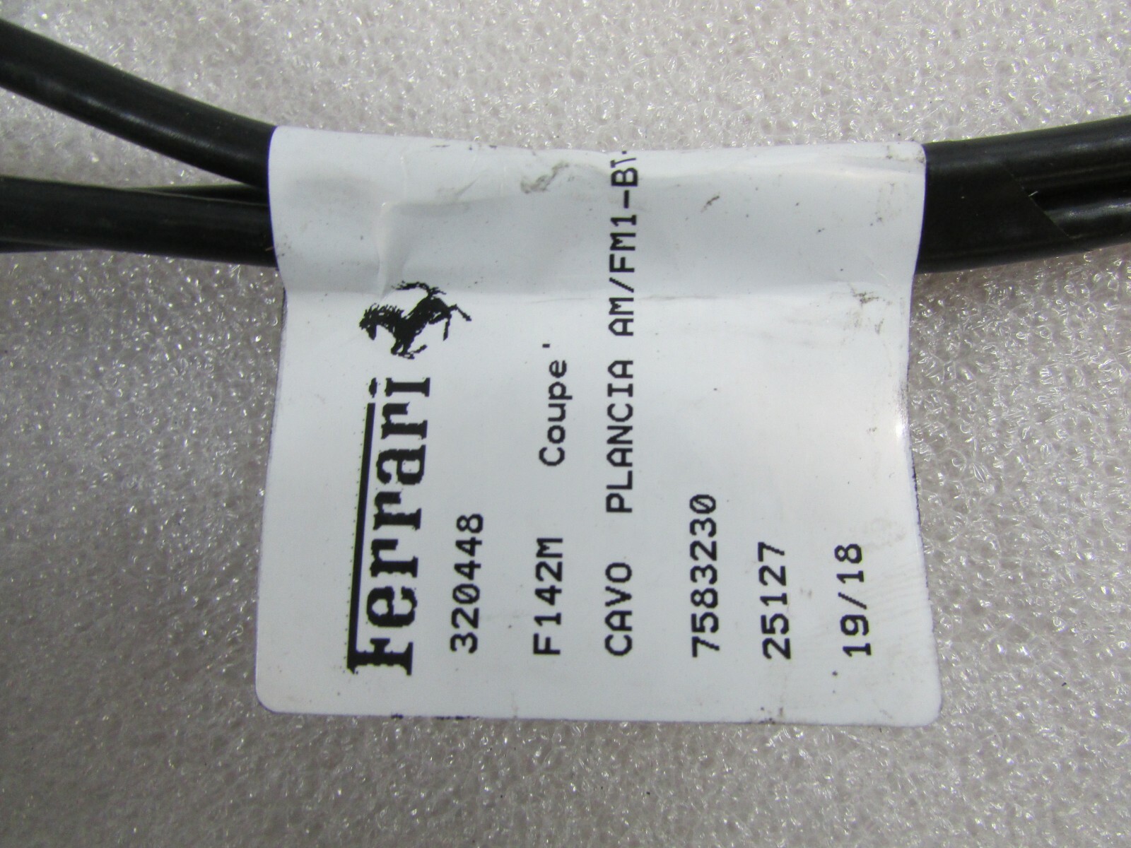 Ferrari 488, Radio Wire Harness, Used P/N 320448