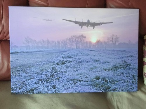 Avro Lancasters escena invierno impresión lona varios tamaños entrega gratuita - Imagen 3 de 4