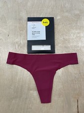 Knix Women's Light Absorbency Leakproof Thong Size Small Cerise