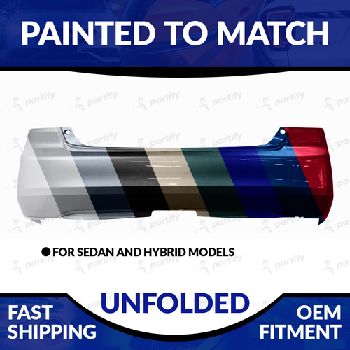 Jpautowholesale Rear Bumper Cover Primed For 2003-2005 Honda Accord Sedan
