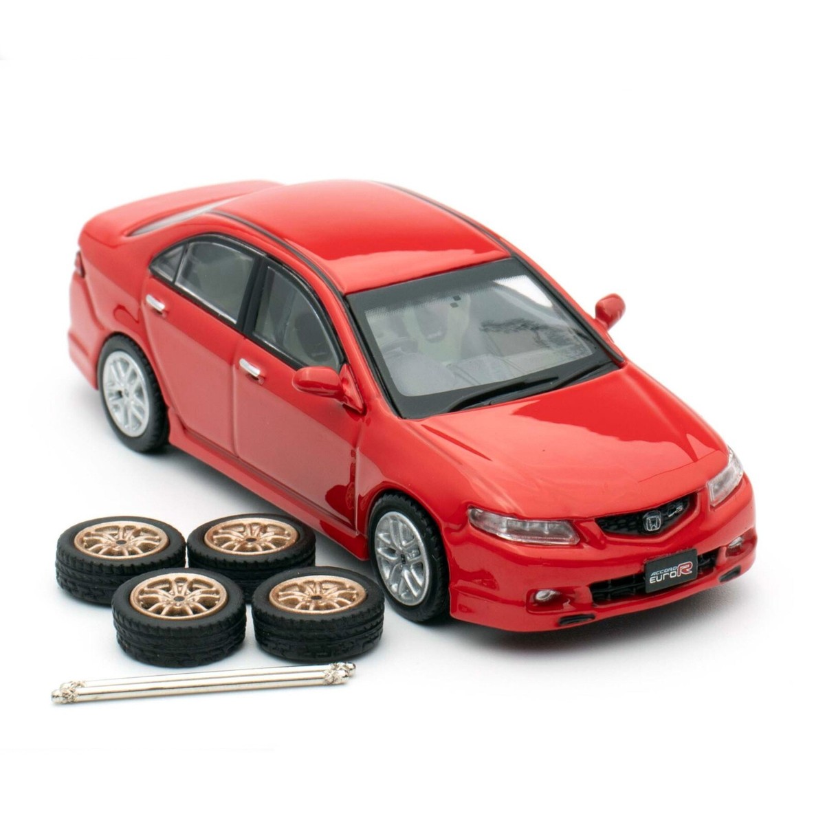 INNO64 HONDA ACCORD EURO-R (CL7) MILANO RED W/ EXTRA WHEELS SEALED