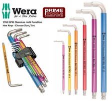 Wera 3950 SPKL Edelstahl Kugelkopf Haltefunktion Sechskant L-Schl&uuml;ssel, 9-teiliges Set