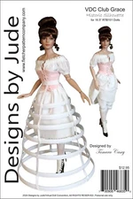 Historic Silhouette Doll Clothes Sewing Pattern for 16.5" RTB101 Dolls Tonner
