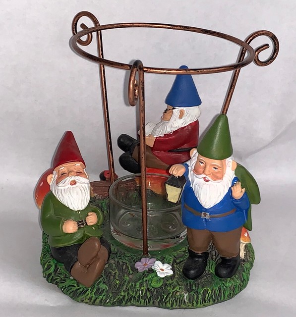 Yankee Candle Gnome Tealight Candle Holder RARE 5"x5" eBay
