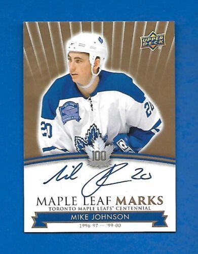 2017-18 TORONTO MAPLE LEAFS CENTENNIAL LEAF MARKS AUTOGRAPH & AKA CARD SEE LIST - Picture 58 of 91