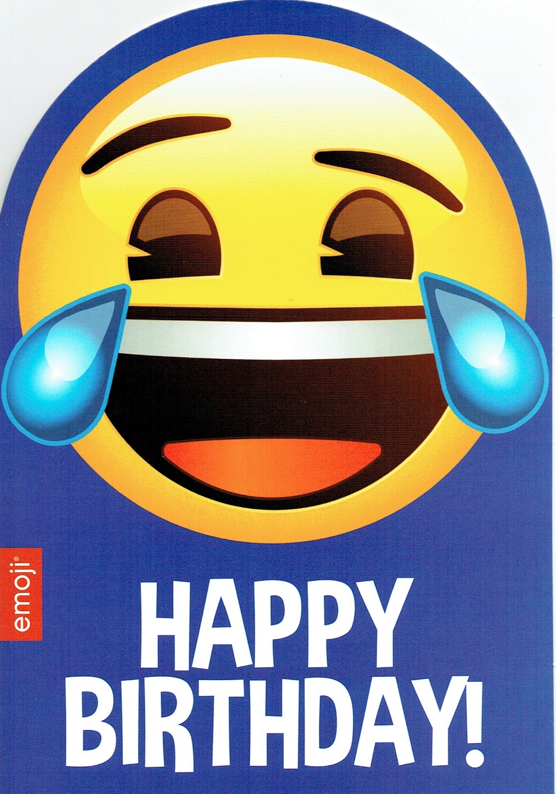 EMOJI HAPPY BIRTHDAY CARD Smiley Tears Emoji Design