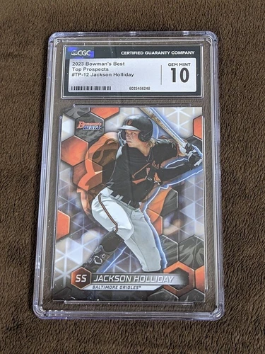 2023 BOWMAN'S BEST TOP PROSPECTS CGC 10 JACKSON HOLLIDAY ORIOLES