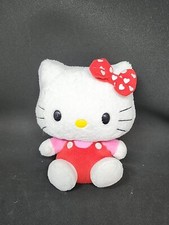 TY Sanrio 2010 Hello Kitty In Red And Pink Outfit With Red Bow 6  Preowned
