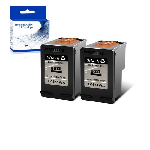 60XL Black Colour Ink Cartridge FOR HP DeskJet D1660 D1663 D2530 D2545 D2660 - Zdjęcie 3 z 6