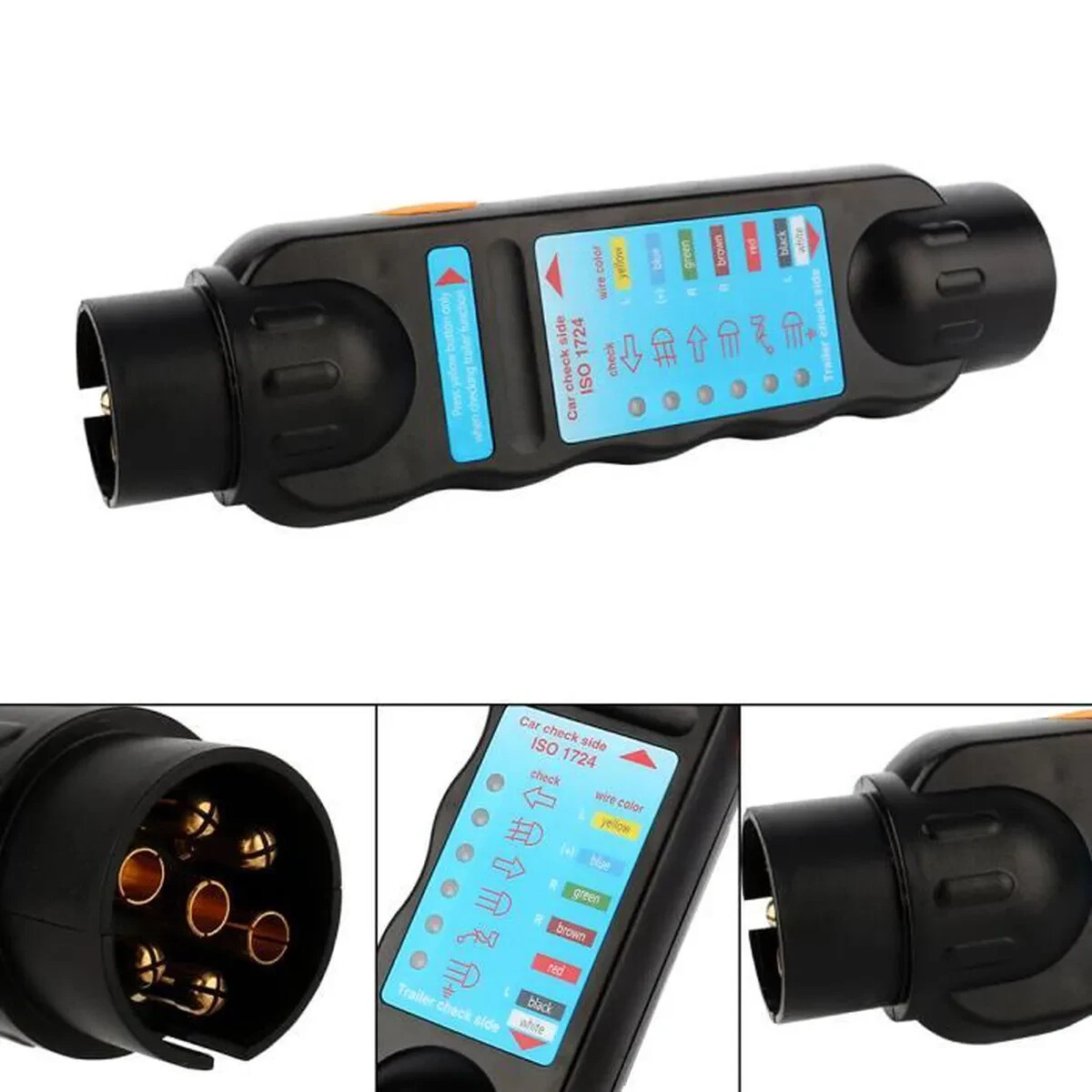 Testeur de connexion 7 broches pour départ en vacances en camping-car