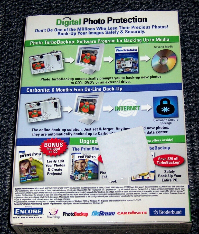 Encore - Broderbund - Digital Photo Protection - From Losing Your Photos! - Image 2 of 2