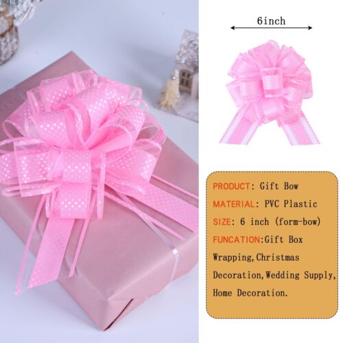 12Pcs Wave Point Gift Wrap Pull Bows Large 6 Inch Assorted Gift Pull Bows for... - Picture 3 of 5