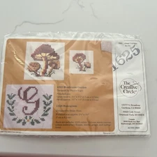 Creative Circle Counted Cross Stitch Kit 1625 Mushroom Garden