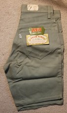 VTG Levis Big E shorts "White" Slim Fit waist 28 inseam 00 DEAD STOCK 60'S